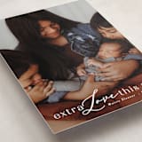"New Year Baby" - Holiday Birth Announcement Cards in Cotton by Angela Thompson - Detail