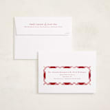 "Little Merriest" - Holiday Birth Announcement Cards in Cranberry by Sarah Brown - FREE Recipient Addressing