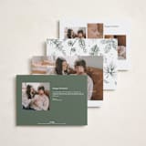 "New Addition" - Holiday Birth Announcement Cards in Balsam Fir by Benita Crandall - Back of Card Options