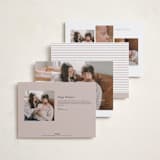 "New Year Baby" - Holiday Birth Announcement Cards in Cotton by Angela Thompson - Back of Card Options