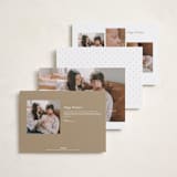 "More Love" - Holiday Birth Announcement Cards in Snow by Angela Garrick - Back of Card Options