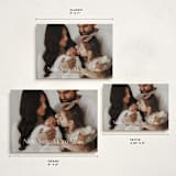 "More Love" - Holiday Birth Announcement Cards in Snow by Angela Garrick - Formats Available