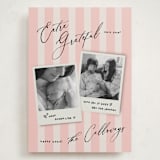 "Extra" - Holiday Birth Announcement Cards in Berry by Vivian Yiwing - Front