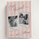 "Extra" - Holiday Birth Announcement Cards in Berry by Vivian Yiwing - Folded Card