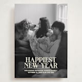 "News" - Holiday Birth Announcement Cards in Champagne by Jenna Holcomb - Front