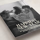 "News" - Holiday Birth Announcement Cards in Champagne by Jenna Holcomb - Detail