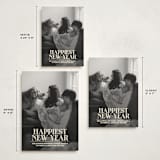 "News" - Holiday Birth Announcement Cards in Champagne by Jenna Holcomb - Formats Available