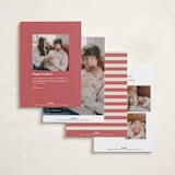 "Festive Dreams" - Holiday Birth Announcement Cards in Halo by Teju Reval - Back of Card Options