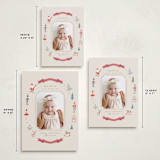 "Festive Dreams" - Holiday Birth Announcement Cards in Halo by Teju Reval - Formats Available