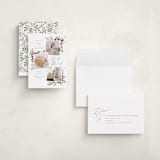 "Very Merry" - Holiday Birth Announcement Cards in Snow by Leah Bisch - Assembled
