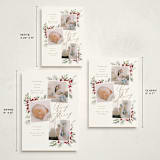 "Very Merry" - Holiday Birth Announcement Cards in Snow by Leah Bisch - Formats Available