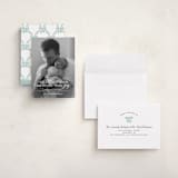 "Little Things" - Holiday Birth Announcement Cards in Frost by Karen Glenn - Assembled