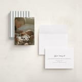 "Our Merry Little Christmas" - Holiday Birth Announcement Cards in Sugar by Jenna Holcomb - Assembled