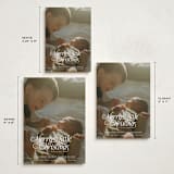 "Our Merry Little Christmas" - Holiday Birth Announcement Cards in Sugar by Jenna Holcomb - Formats Available