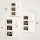 "So Many Reasons" - Holiday Birth Announcement Cards in Snow by Ashley Iwafuchi - Formats Available
