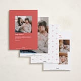 "our precious gift" - Holiday Birth Announcement Cards in Candy Cane by Carolyn Nicks - Back of Card Options
