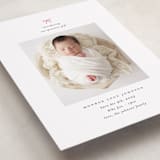 "our precious gift" - Holiday Birth Announcement Cards in Candy Cane by Carolyn Nicks - Detail