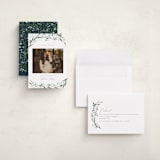 "Aurelia" - Holiday Birth Announcement Cards in Winter by Erin L. Wilson - Assembled