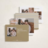 "Counting Those Blessings" - Holiday Birth Announcement Cards in Snow by Robert and Stella - Back of Card Options