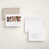 "Counting Those Blessings" - Holiday Birth Announcement Cards in Snow by Robert and Stella - Assembled