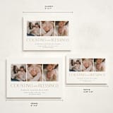 "Counting Those Blessings" - Holiday Birth Announcement Cards in Snow by Robert and Stella - Formats Available