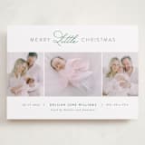 "Christmas Baby" - Holiday Birth Announcement Cards in Forest by Jen Banks - Front