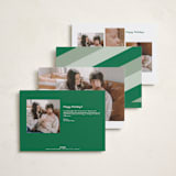 "Christmas Baby" - Holiday Birth Announcement Cards in Forest by Jen Banks - Back of Card Options