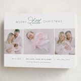 "Christmas Baby" - Holiday Birth Announcement Cards in Forest by Jen Banks - Folded Card