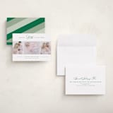 "Christmas Baby" - Holiday Birth Announcement Cards in Forest by Jen Banks - Assembled