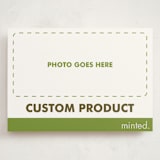 "Landscape Custom" - Holiday Birth Announcement Cards in Charcoal by Minted - Front