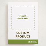 "Portrait Custom" - Holiday Birth Announcement Cards in Charcoal by Minted - Front