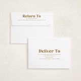 "There is one more" - Holiday Birth Announcement Cards in Butterscotch by Jackie Crawford - FREE Recipient Addressing