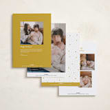 "Our Angel" - Holiday Birth Announcement Cards in Juniper by Jenna Holcomb - Back of Card Options