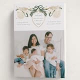 "Our Angel" - Holiday Birth Announcement Cards in Juniper by Jenna Holcomb - Folded Card