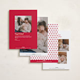 "blessed welcome" - Holiday Birth Announcement Cards in Snow by Susan Asbill - Back of Card Options