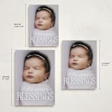 "blessed welcome" - Holiday Birth Announcement Cards in Snow by Susan Asbill - Formats Available