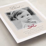 "Our Blessed Gift" - Holiday Birth Announcement Cards in Vanilla by Nicoletta Savod - Detail