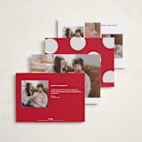 "Extra Cheer" - Holiday Birth Announcement Cards in Snow by fatfatin - Back of Card Options