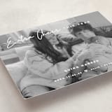 "Extra Cheer" - Holiday Birth Announcement Cards in Snow by fatfatin - Detail