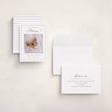 "Christmas Blessing" - Holiday Birth Announcement Cards in Sky by Nicoletta Savod - Assembled