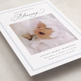 "Christmas Blessing" - Holiday Birth Announcement Cards in Sky by Nicoletta Savod - Detail