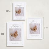 "Christmas Blessing" - Holiday Birth Announcement Cards in Sky by Nicoletta Savod - Formats Available
