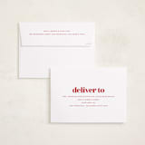 "even merrier." - Holiday Birth Announcement Cards in Snow by Lori Wemple - FREE Recipient Addressing