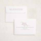"Little Addition" - Holiday Birth Announcement Cards in Cherry by Sarah Brown - FREE Recipient Addressing