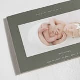 "More to Love" - Holiday Birth Announcement Cards in Serenity by Blustery August - Detail