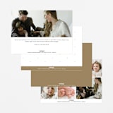 "Merriest Occasion" - Birth Announcements in Pearl by Megan Davis - Back of Card Options