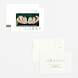 "Merriest Occasion" - Birth Announcements in Pearl by Megan Davis - Assembled