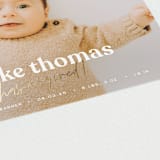"News" - Birth Announcements in Swiss Coffee by Sara Hicks Malone - Detail