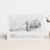 "welcome aboard!" - Birth Announcements in Chalk by Rebecca Durflinger - Front