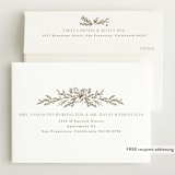 "sparkling florals" - Birth Announcements in Sand by Kate Ahn - FREE Recipient Addressing